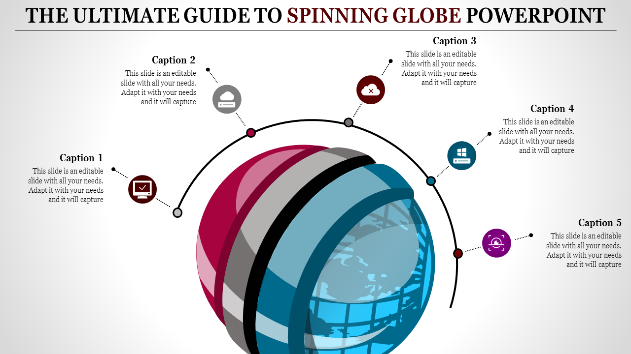 Free - Attractive Spinning Globe PowerPoint Template Designs